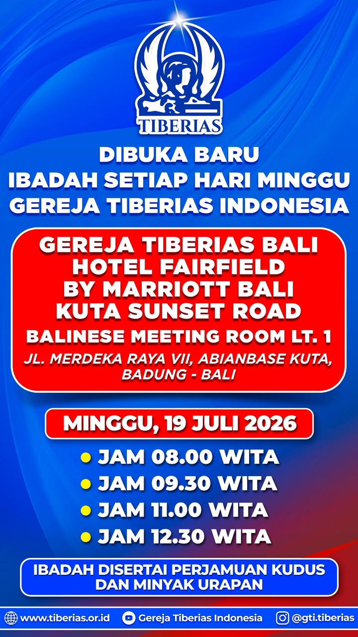 Tiberias Bali 19 Juli 2026
